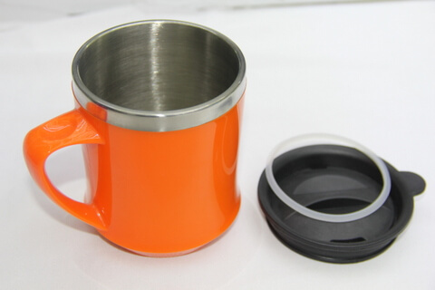 Cheap Stainless Steel Promotional Cups With Lid 450ml