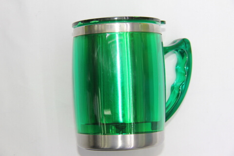 Cheap Stainless Steel Promotional Cups Neon Green