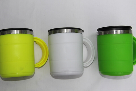 Cheap Stainless Steel Promotional Cup Silicon Rubber #00117