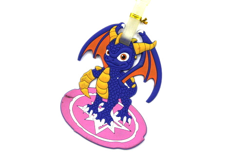 Silicone/Rubber luggage tags, cartoon,dragon , #02001-0011