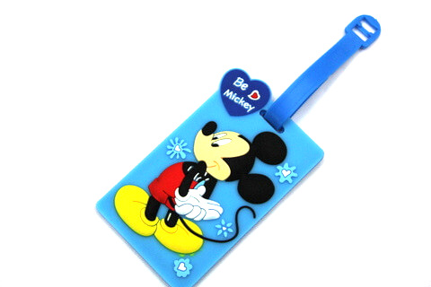 Silicone/Rubber luggage tags, cartoon,mikey, #02001-0020-1
