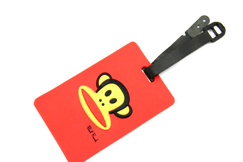 Silicone/Rubber luggage tags, cartoon,frank paul , #02001-0025-1