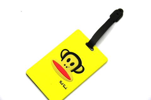 Silicone/Rubber luggage tags, cartoon,frank paul , #02001-0025-3