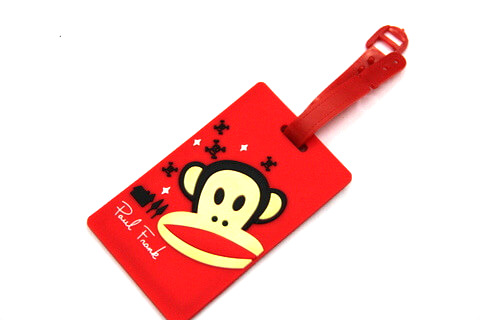 Silicone/Rubber luggage tags, cartoon,frank paul , #02001-0025-5