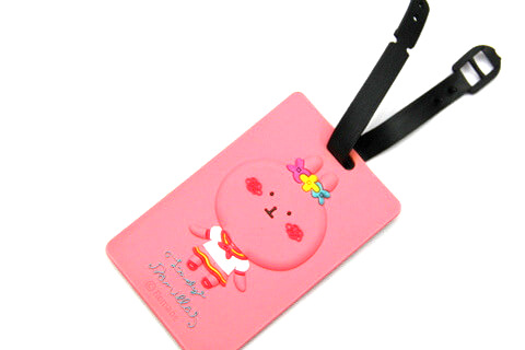 Silicone/Rubber luggage tags, cartoon,cute girl , #02001-0026