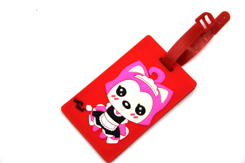 Silicone/Rubber luggage tags, cartoon,阿狸, #02001-0037-1