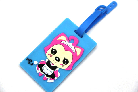 Silicone/Rubber luggage tags, cartoon,阿狸, #02001-0037-2