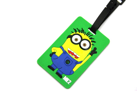 Silicone/Rubber luggage tags, cartoon,Despicable Me, #02001-058-1