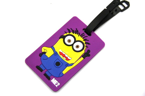 Silicone/Rubber luggage tags, cartoon,Despicable Me, #02001-058-2