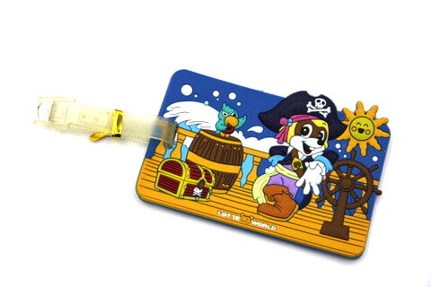 Silicone/Rubber luggage tags, cartoon,pirate, #02001-072