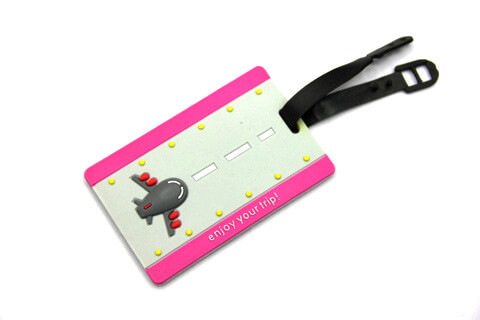 Silicone/Rubber luggage tags for tourist souvenir & gifts, for airlines, #02005-004