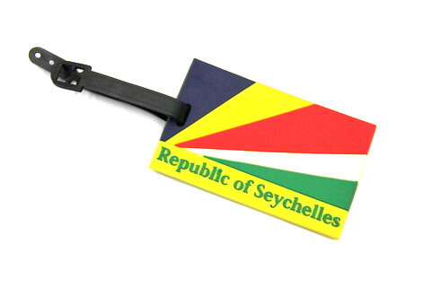 Silicone/Rubber luggage tags for tourist souvenir & gifts, Seychelles, #02005-006