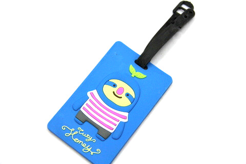 Silicone/Rubber luggage tags, cartoon, cute Henry, #02005-014