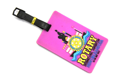 Silicone/Rubber Luggage Tags, events,rotary, #02005-044