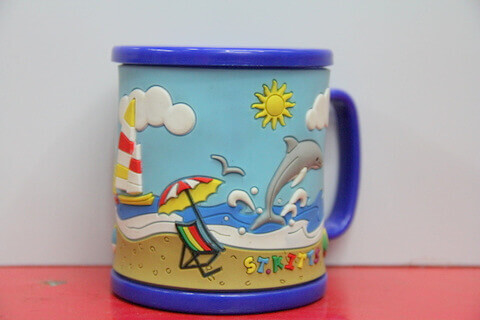 Silicone/rubber drinking cups for promotional&souvenir gifts cartoon dolphin #02011-009-2