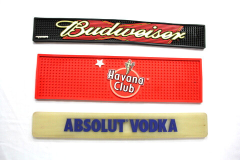 Custom Silicone Bar Mat Budweiser, Absolute Vodka #02014-001