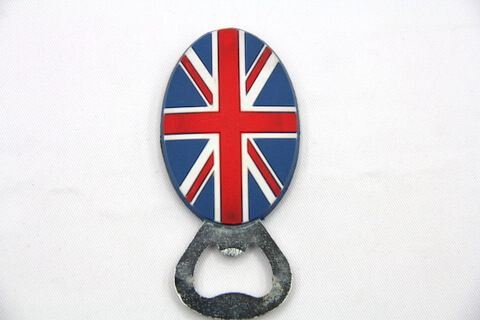 Silicone/rubber bottle opener UK flag #02015-004