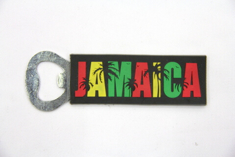 Silicone/rubber bottle opener Jamaica  #02015-038