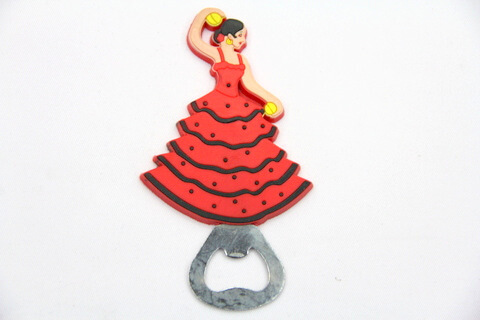Silicone/rubber bottle opener dancing girl #02015-041