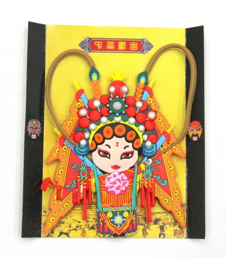 Silicone/Rubber Chinese Culture Character Peking Opera, Mu gui ying (穆桂英)  #02016-006