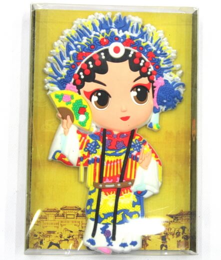 Silicone/Rubber China Culture Character Chinese Opera girl  #02016
