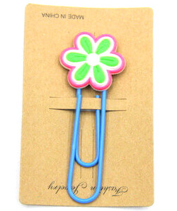 Silicone Rubber Bookmarks cartoon flower #02018-002
