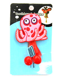 Silicone/Rubber toothbrush holder cartoon octopus #02020-005