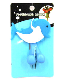 Silicone/Rubber toothbrush holder cartoon dolphin #02020-012