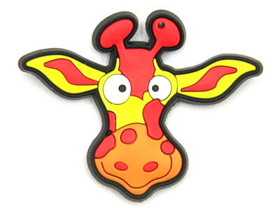 Silicone/Rubber fridge magnets Cute cartoon animals espanol cow head #02021-005