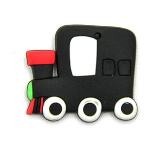 Silicone/Rubber fridge magnets cute cartoon train #02022-011