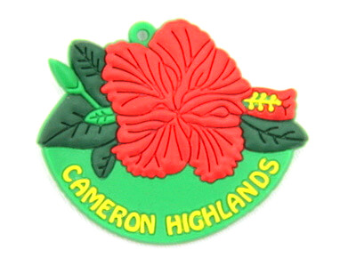 Silicone/Rubber Fridge Magnet tourist souvenirs, Cameron Highlands, # 02023-00317