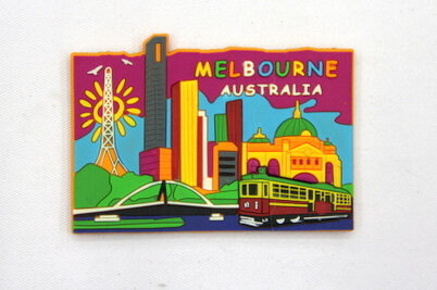 Silicone/Rubber Fridge Magnet tourist souvenirs, melbourne, , # 02024-001