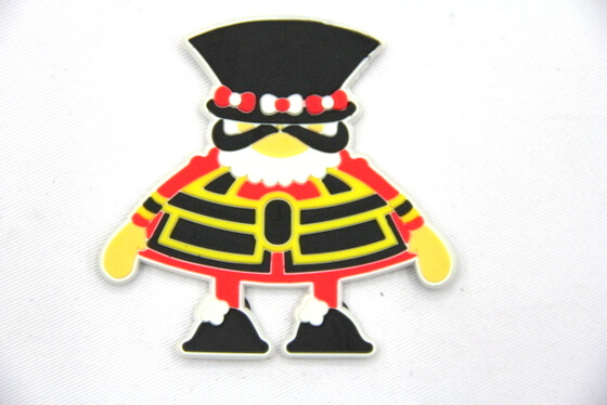 Silicone/Rubber fridge magnets, Cute cartoon, guard, #02032-003