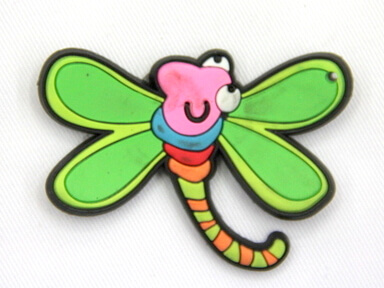 Silicone/Rubber fridge magnets, Cute cartoon animals, dragon fly, #02034-003