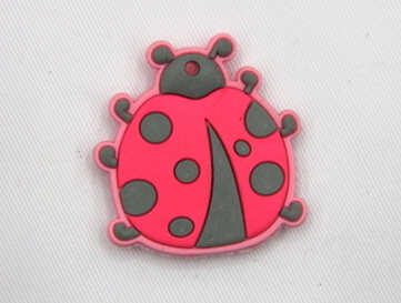 Silicone/Rubber fridge magnets, Cute cartoon animals, lady bird, #02034-008