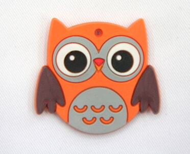 Silicone/Rubber fridge magnets, Cute cartoon animals, owl, #02034-009