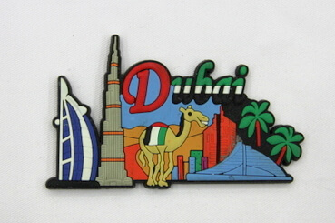 Silicone/Rubber Fridge Magnet tourist souvenirs, Dubai, , # 02036-008