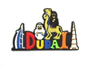 Silicone/Rubber Fridge Magnet tourist souvenirs, Dubai, , # 02036-010