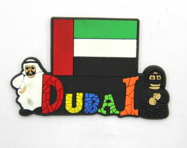 Silicone/Rubber Fridge Magnet tourist souvenirs, Dubai, , # 02036-021