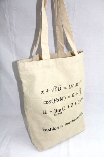 Reusable promotional cotton/canvas shopping totes with custom print/logo, fashion, #04-028