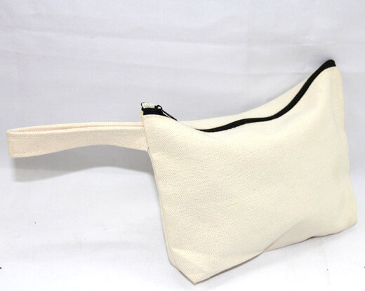 Reusable promotional cotton/canvas cosmetics bag , , #04-056