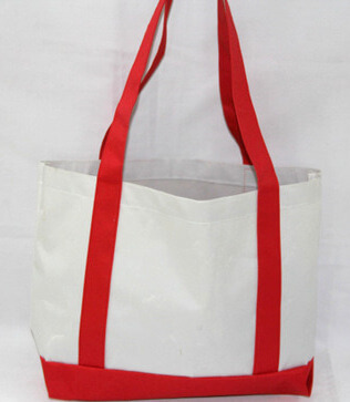 Reusable promotional cotton/canvas shopping totes with custom print/logo, #04-100