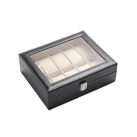 PU Leather Watch Display Box 10 slots (1)