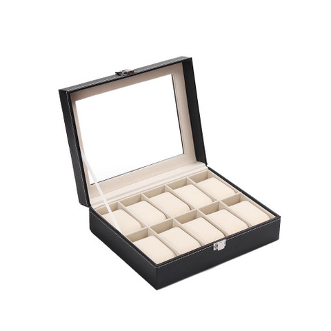 PU Leather Watch Display Box 10 slots (2)