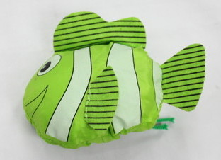 Folding Bags #1001-002, clown fish shape, folded