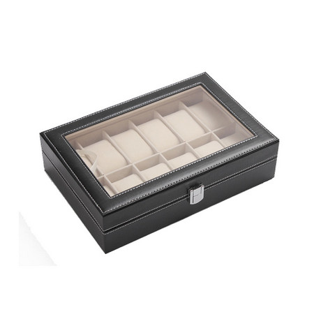 PU Leather Watch Display Box 12 slots (1)