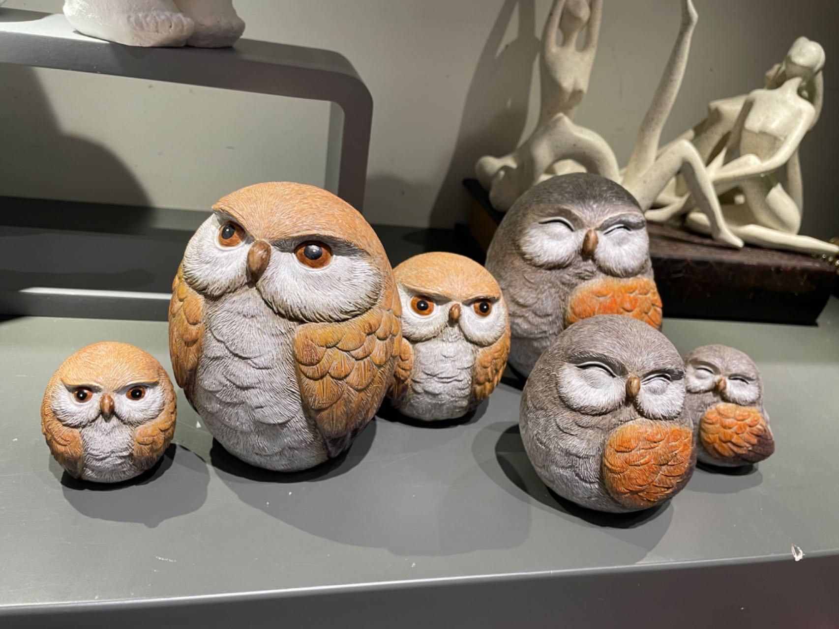 home decor in Yiwu market owls hooters