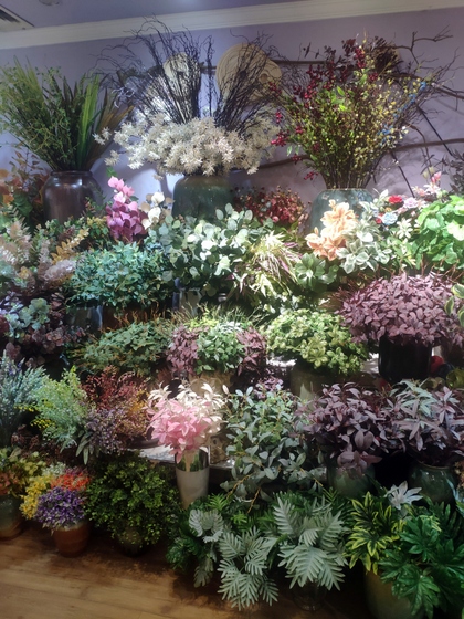 9101 YIZHENG Artificial Flowers & Plants wholesale supplier showroom 014