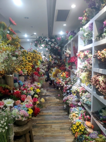 9124 XINSIJI Artificial Flowers Plants Wholesale Factory Yiwu China