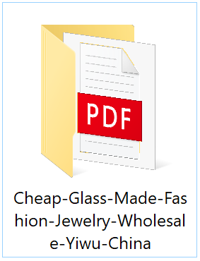 Catalog Pictures & Price List Sample for Cheap Glass-Made Fashion Jewelry Wholesale in Yiwu, China
